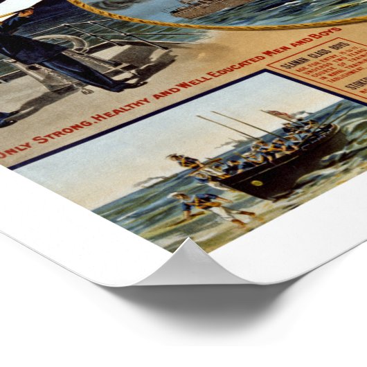 Kanadischer Marineservice Poster (Ecke)