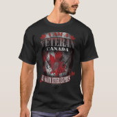 Kanadischer Militärveteran T-Shirt (Vorderseite)