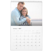Kanadischer minimaler Herz-Kalender mit anpassbare Kalender (Jan 2027)