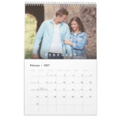 Kanadischer minimaler Herz-Kalender mit anpassbare Kalender (Feb 2027)