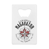 Kanadischer Nagavator erzählt dir, wo du hingehst Geldbeutel Flaschenöffner (Rückseite)