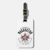 Kanadischer Nagavator erzählt dir, wo du hingehst Gepäckanhänger (Vorderseite vertikal)