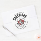 Kanadischer Nagavator erzählt dir, wo du hingehst Quadratischer Aufkleber (Umschlag)