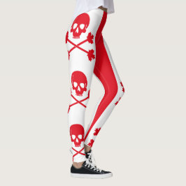Kanadischer Piraten-Totenkopf mit gekreuzter Leggings