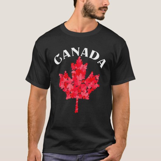 Kanadischer Pride Day Maple Leaf Kanada T-Shirt (Vorderseite)