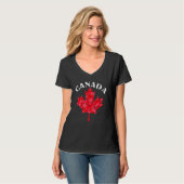 Kanadischer Pride Day Maple Leaf Kanada T-Shirt (Vorderseite Vollansicht)