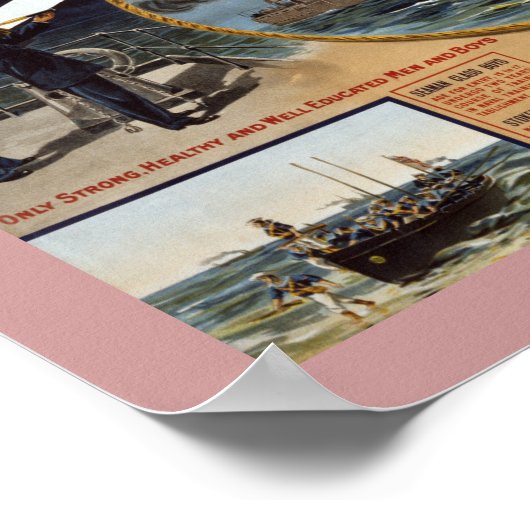 Kanadischer Seedienst (Leinwand) Poster (Ecke)