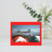 Kanadischer Snowbirds Ridealong Postkarte (Stehend Vorderseite)