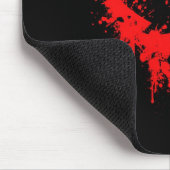 Kanadischer Spritzer-Entwurf (rot) Mousepad (Ecke)
