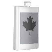 kanadischer Stil mit schwarzem Ahornblätterdach Flachmann (Rechts)