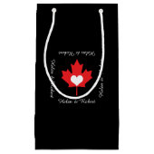 Kanadischer Stolz - i-Liebe-Kanada-Ahorn-Blatt Kleine Geschenktüte (Vorderseite)