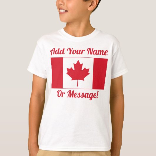 Kanadischer T - Shirt für die Flagge Kanadas (Vorderseite)