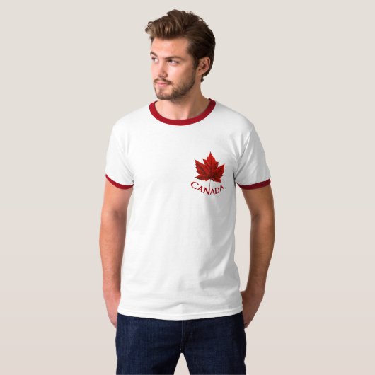 Kanadischer T - Shirt Kanada Flag Maple Leaf Shirt (Vorne ganz)
