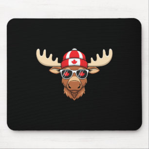 Kanadischer Tag Fahne Ahornleaf Elche Mousepad