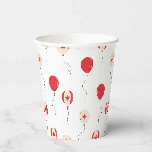 Kanadischer Tag Pappbecher (Rückseite)
