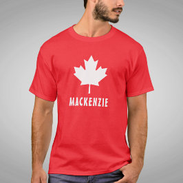 kanadischer Tag Red White Canadian Flaggen Ahornle T-Shirt