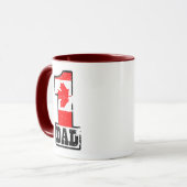 Kanadischer Vater der Nr.-1 Tasse (Vorderseite Links)
