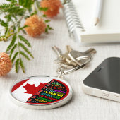 Kanadischer Veteran Schlüsselring Schlüsselanhänger (Seite)