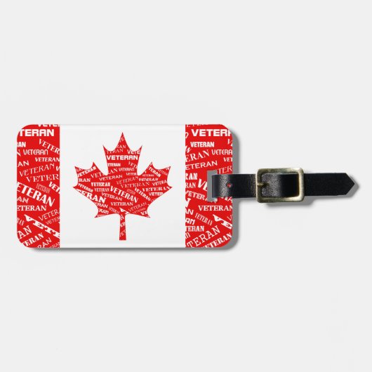 Kanadischer Veteranen-Gepäckanhänger Gepäckanhänger (Vorderseite horizontal)