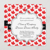 Kanadisches Ahorn-Leaf-Kanadisches Nationalzeichen Einladung (Vorne/Hinten)