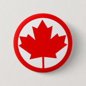 Kanadisches Ahornblatt Button (Vorderseite)