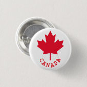 Kanadisches Ahornblatt Button (Vorne & Hinten)