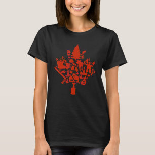 Kanadisches Ahornblatt Kanadische Symbole Kanadisc T-Shirt