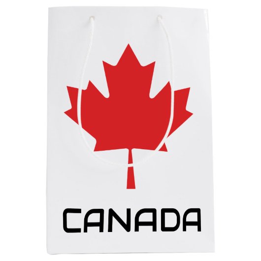 Kanadisches Ahornblatt Mittlere Geschenktüte (Vorderseite)