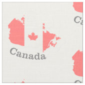 Kanadisches Ahornblatt Stoff (Nahaufnahme)