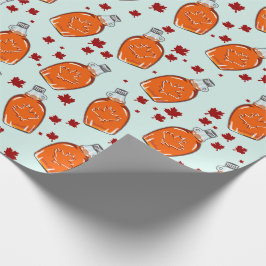 Kanadisches Ahornsirup-Muster Geschenkpapier
