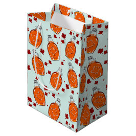 Kanadisches Ahornsirup-Muster Mittlere Geschenktüte