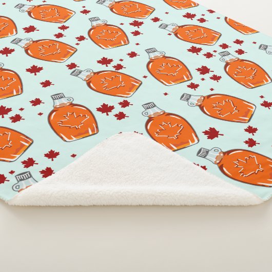 Kanadisches Ahornsirup-Muster Sherpadecke (3/4)