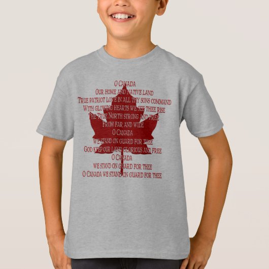 Kanadisches Anthem Jersey Souvenir Canada Shirt (Vorderseite)