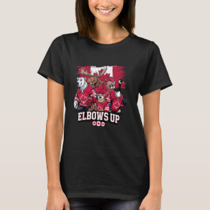 Kanadisches Beaver-Elbow-Hockey-Team T-Shirt