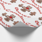 Kanadisches Biber-Packpapier Geschenkpapier (Ecke)