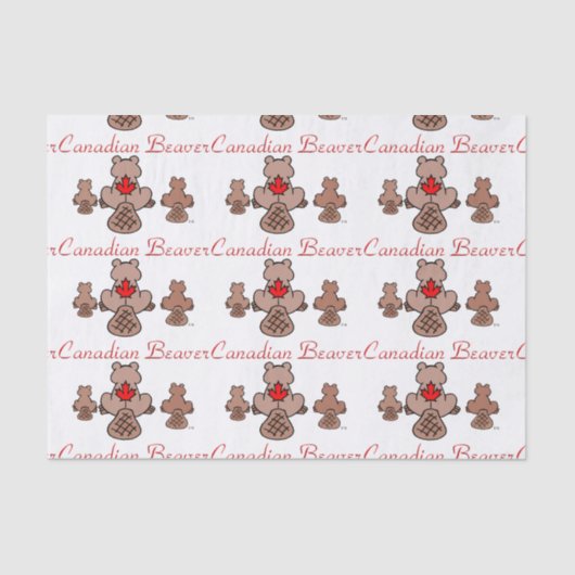 Kanadisches Biber-Seidenpapier Seidenpapier (Vorderseite)