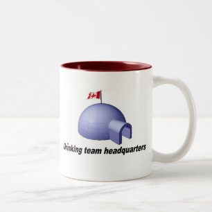 Kanadisches Bier-trinkende Hauptsitze Zweifarbige Tasse