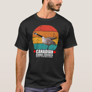 Kanadisches Cobra-Huhn Retro-Gans Lustiger Angriff T-Shirt
