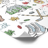 Kanadisches Doodles-Poster Poster (Ecke)
