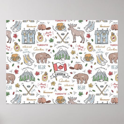 Kanadisches Doodles-Poster Poster (Vorne)