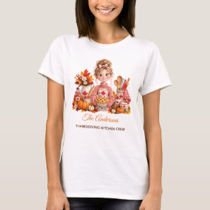 Kanadisches Erntedankfest Küchenpersonal Personali T-Shirt
