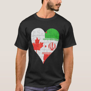 kanadisches Fahne Herz T-Shirt