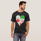 kanadisches Fahne Herz T-Shirt (Vorne ganz)