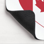 Kanadisches Flag-Herz-Maus-Pad Mousepad (Ecke)