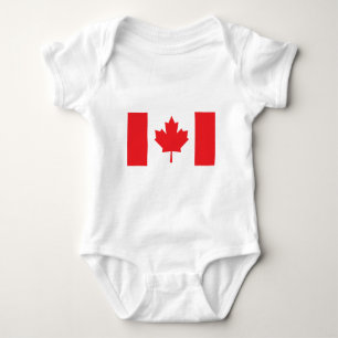 Kanadisches Flagge Kanadas Ahornblatt Baby Strampler