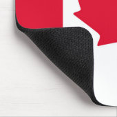 Kanadisches Flaggen-Ahornblatt rotes weißes Kanada Mousepad (Ecke)