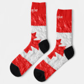 Kanadisches Flaggen-Design Socken (Linkes Detail)