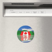 Kanadisches Flaggenland Magnet (In Situ (Geschirrspüler))