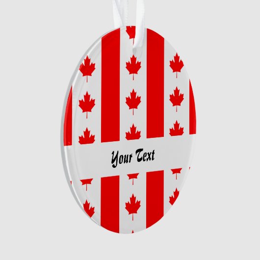 Kanadisches Flaggenmuster Ornament (Vorderseite)