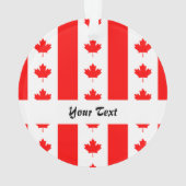 Kanadisches Flaggenmuster Ornament (Rückseite)